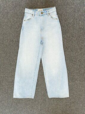 Upcycled Rolla's Jeans High Rise Wide Leg full legnth size 24